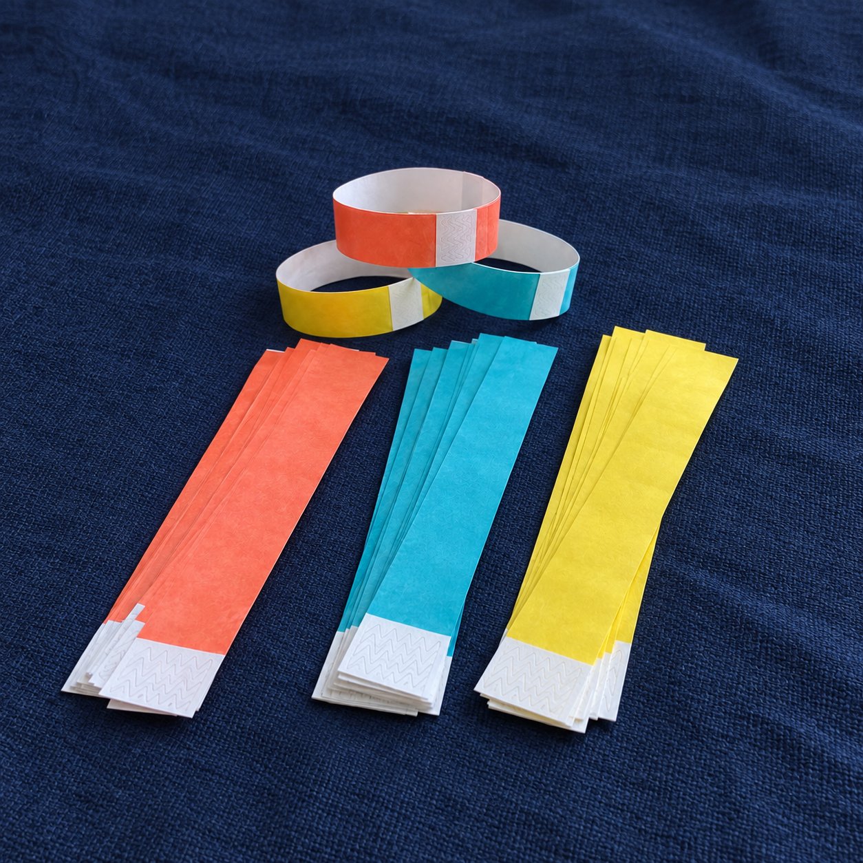Blank Event Wristbands — Mixed Colors